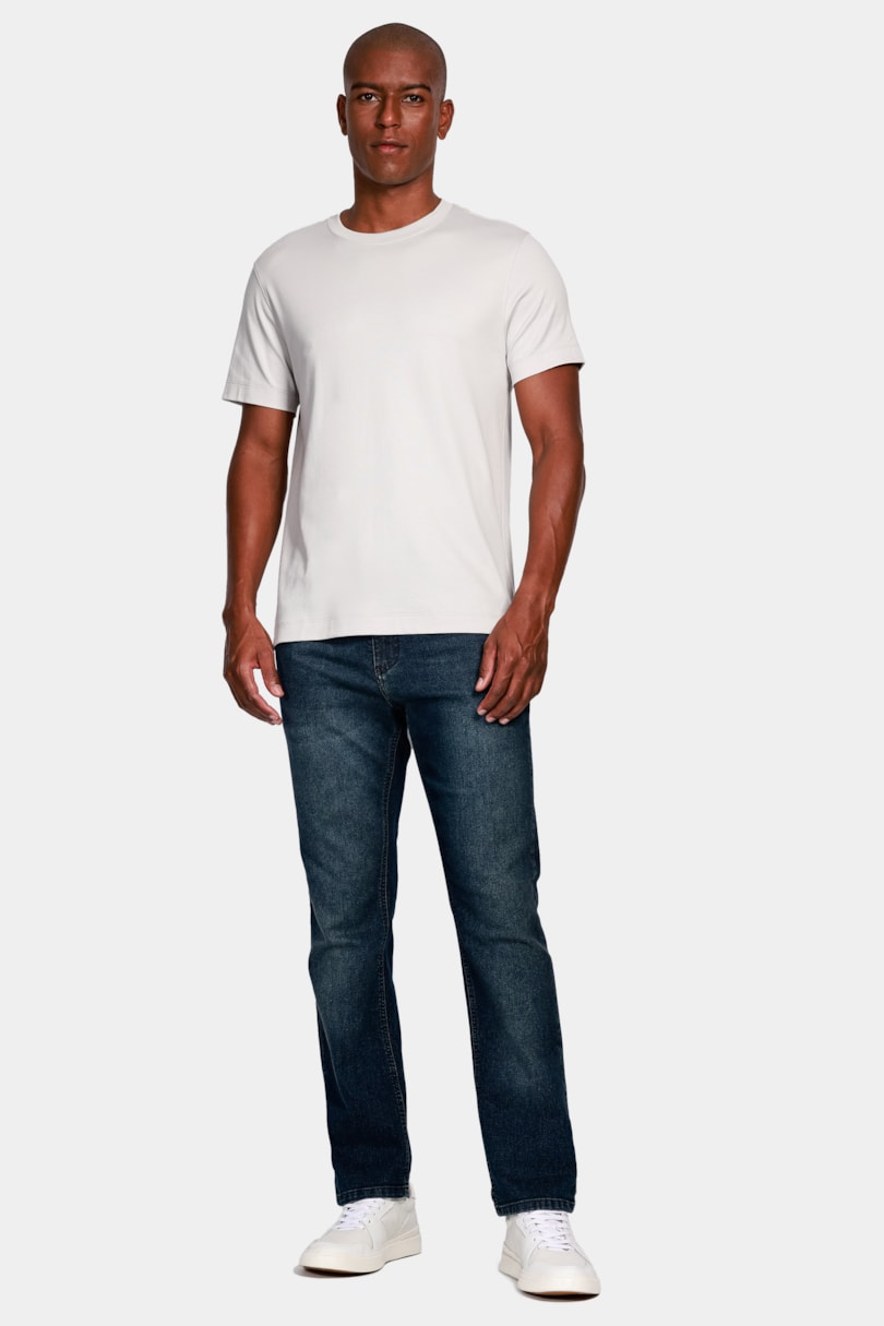 Calça Jeans Regular Blue Escura Azul Escuro