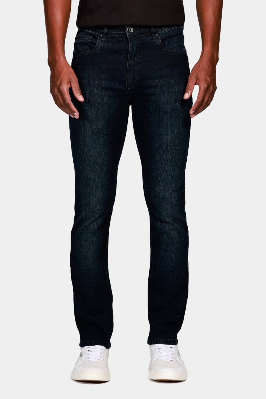 Calça Jeans Regular Blue Jateada Azul Escuro — foto 1 de 5