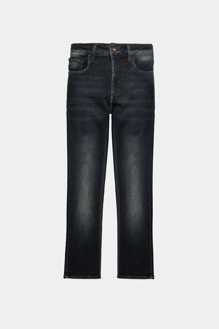 Calça Jeans Regular Blue Sobretinta Azul Escuro — foto 6 de 6