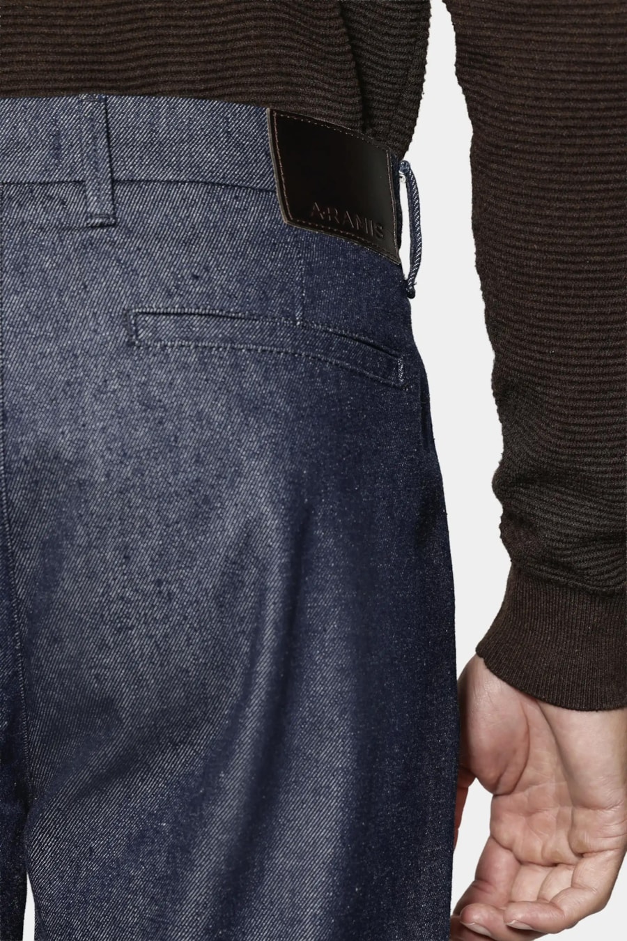 Calça Jeans Regular Chino No Wash Azul Escuro — foto 4 de 6