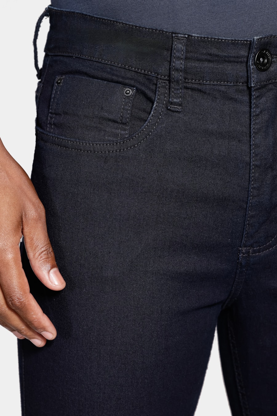 Calça Jeans Regular Dark Blue Azul Escuro — foto 3 de 5