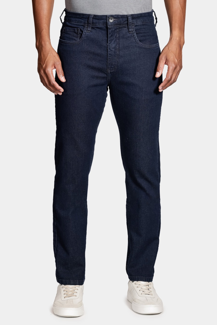 Calça Jeans Regular Escura Azul Escuro — foto 1 de 6