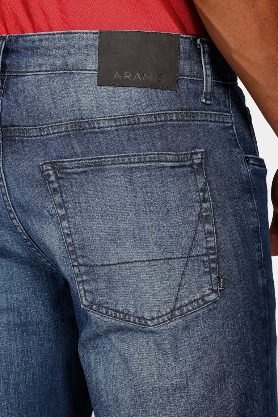 Calça Jeans Regular Escura Dirty Azul Escuro — foto 4 de 5