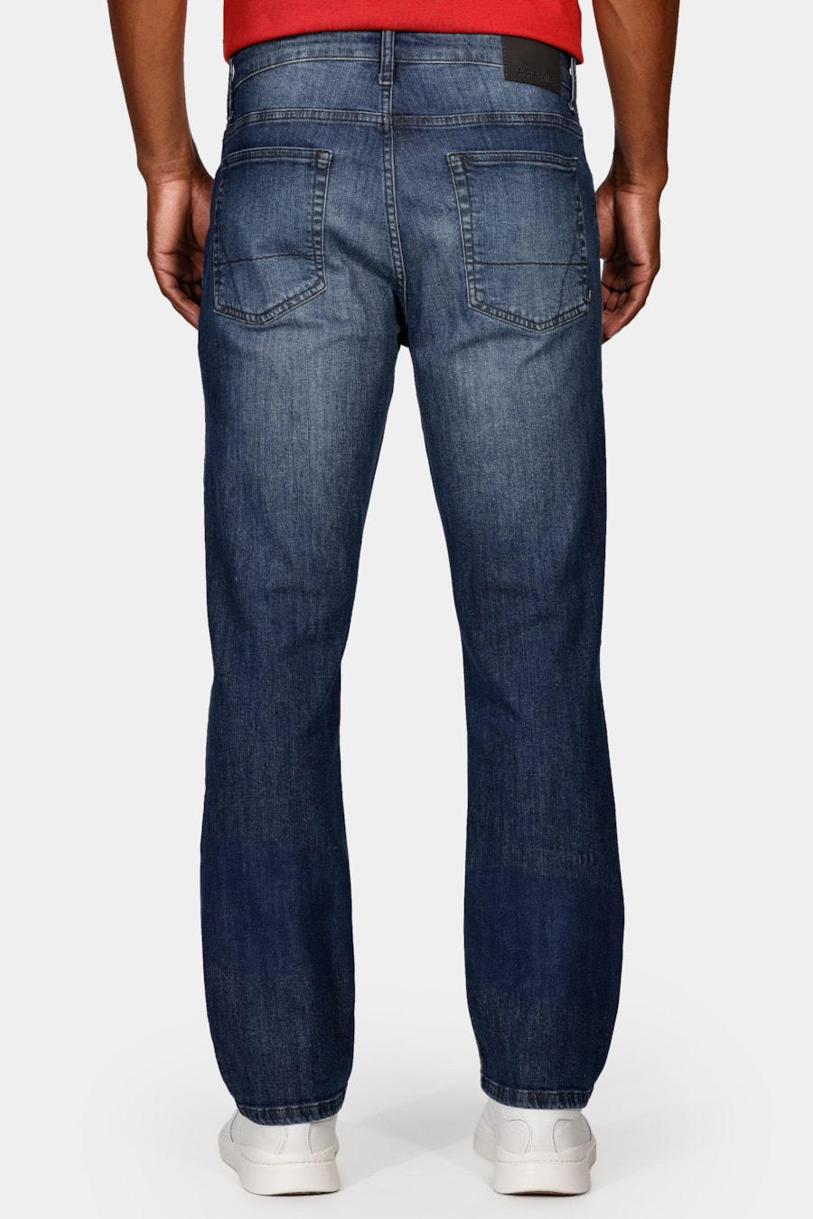 Calça Jeans Regular Escura Dirty Azul Escuro — foto 5 de 5