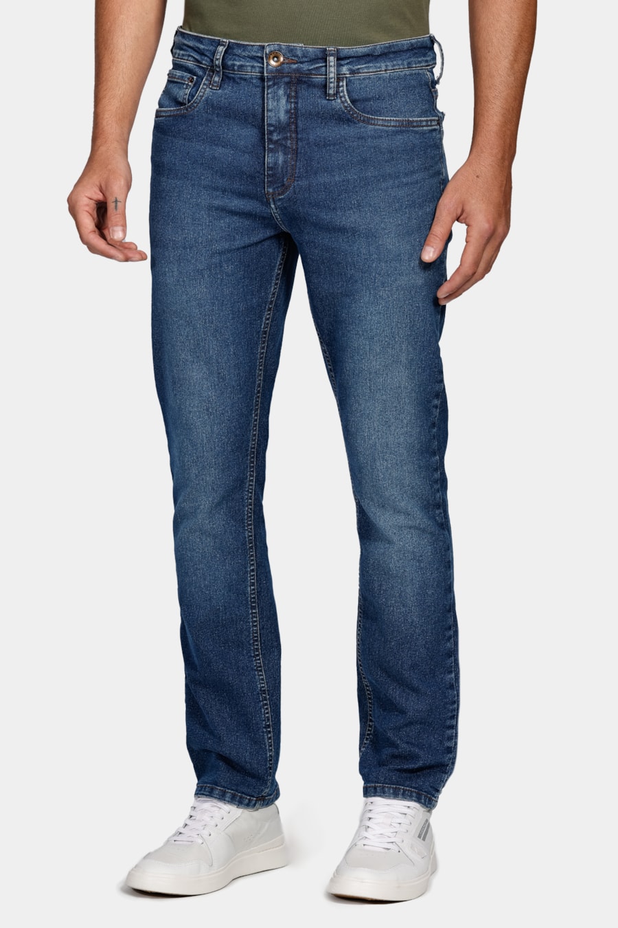Calça Jeans Regular Esp. Blue Intens Azul Medio — foto 1 de 5