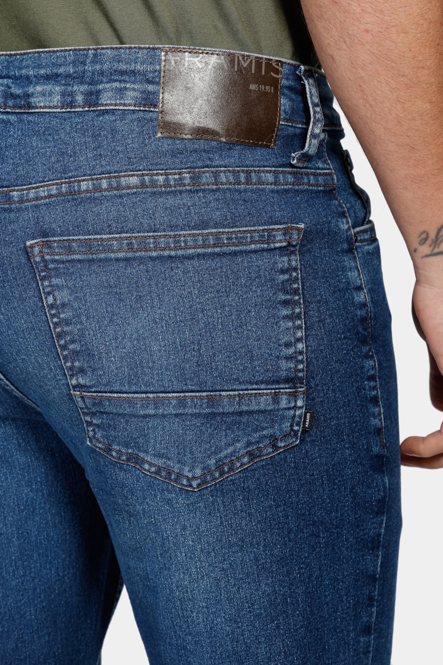 Calça Jeans Regular Esp. Blue Intens Azul Medio — foto 4 de 5