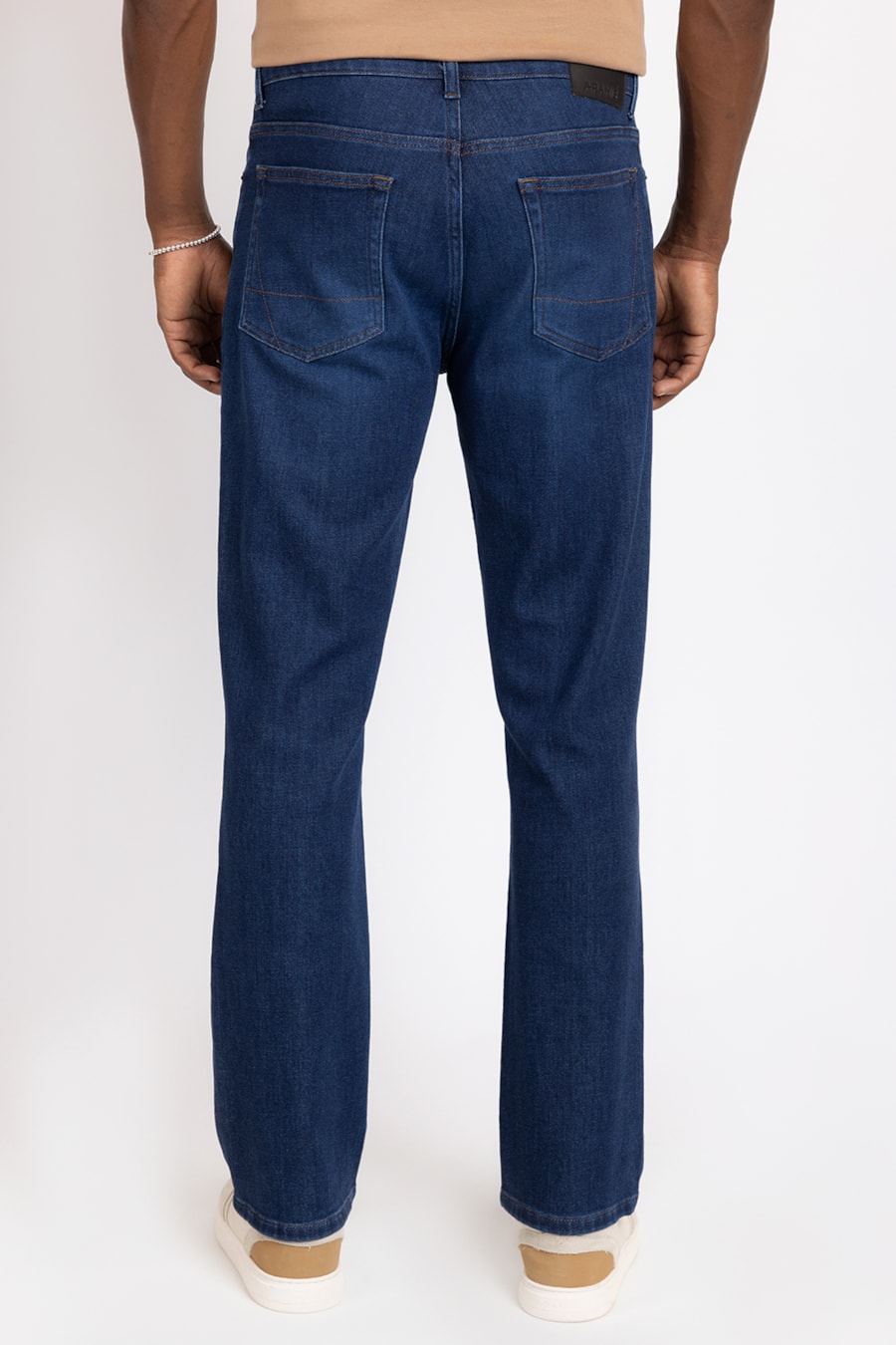 Calça Jeans Regular Especial Escura Azul Escuro — foto 3 de 3