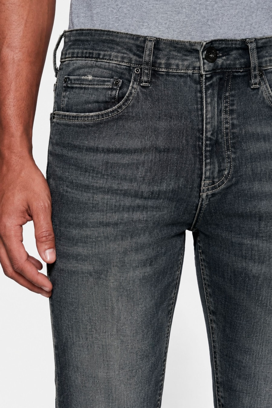Calça Jeans Regular Flex And Dry Azul Escuro — foto 3 de 4