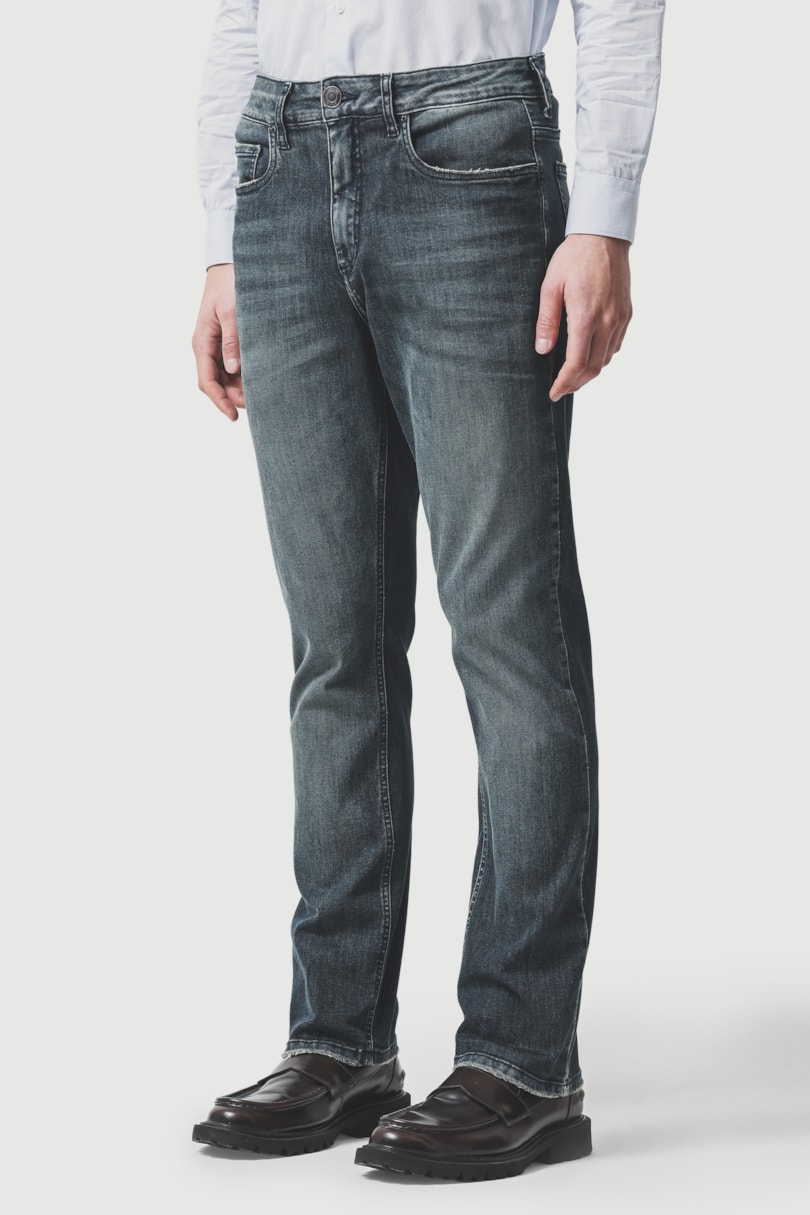 Calça Jeans Regular Flex And Dry Azul Escuro