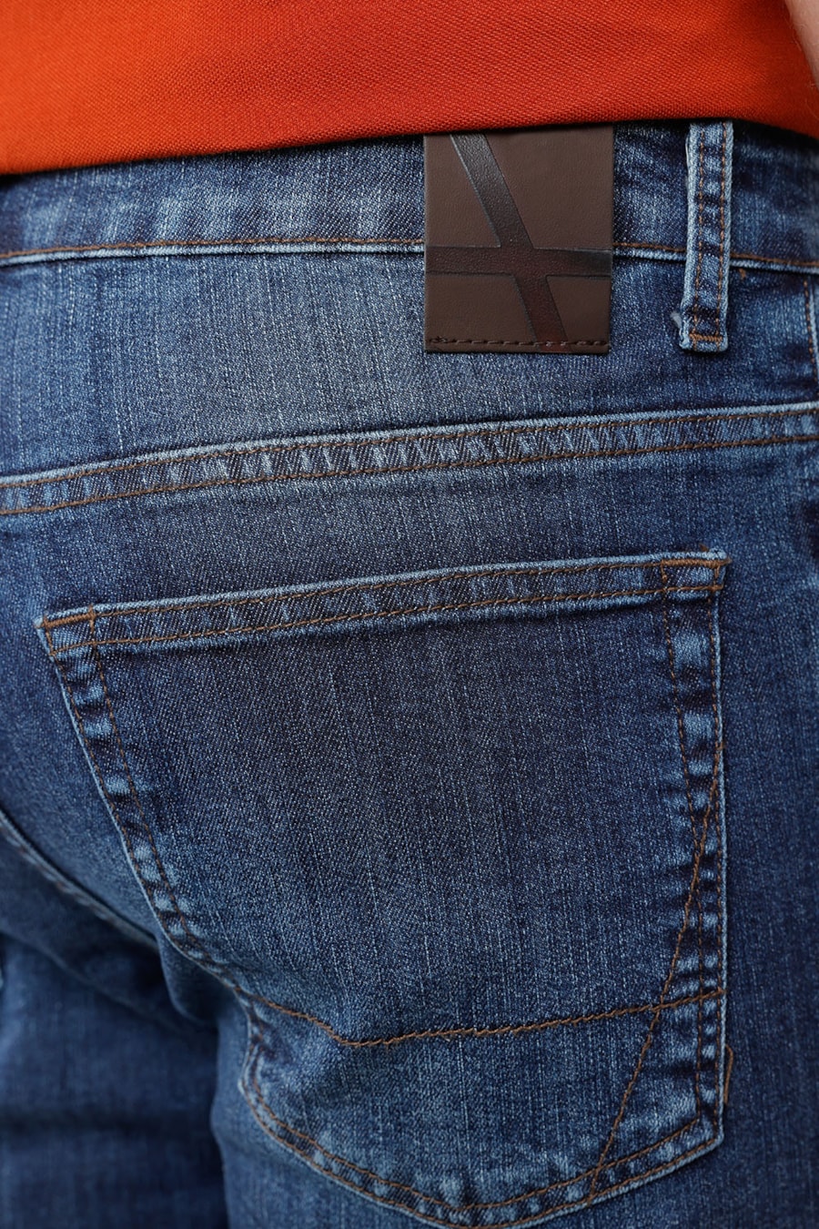 Calça Jeans Regular Flex Dry Escura Azul Escuro — foto 2 de 3