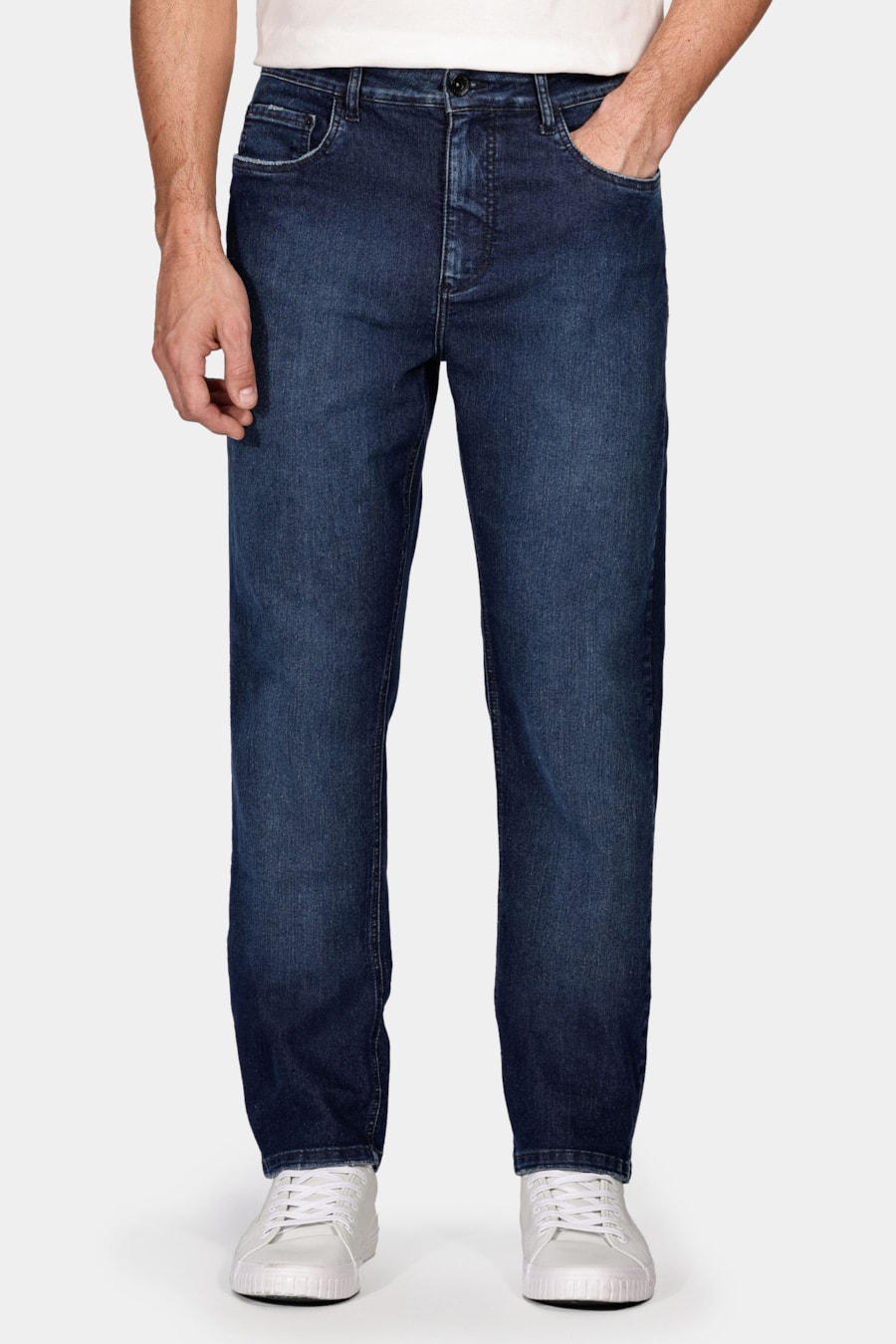 Calça Jeans Regular Intense Stonado Azul Escuro — foto 1 de 5