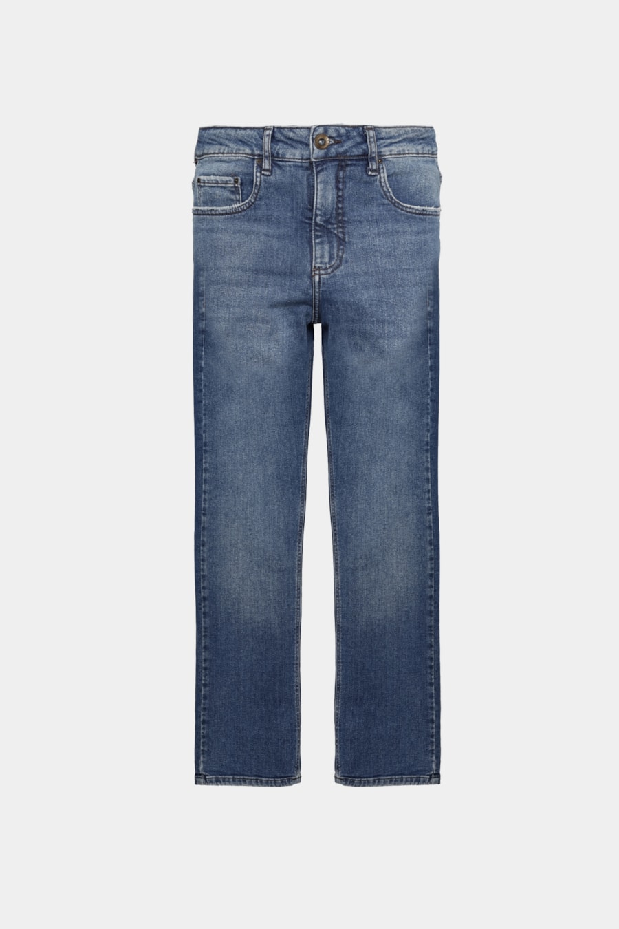 Calça Jeans Regular Intense Stone Azul Medio — foto 6 de 6