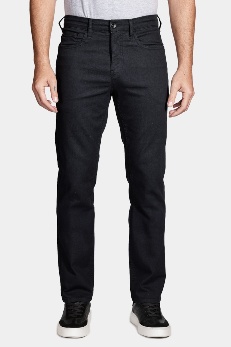 Calça Jeans Regular Lavagem Black Preto