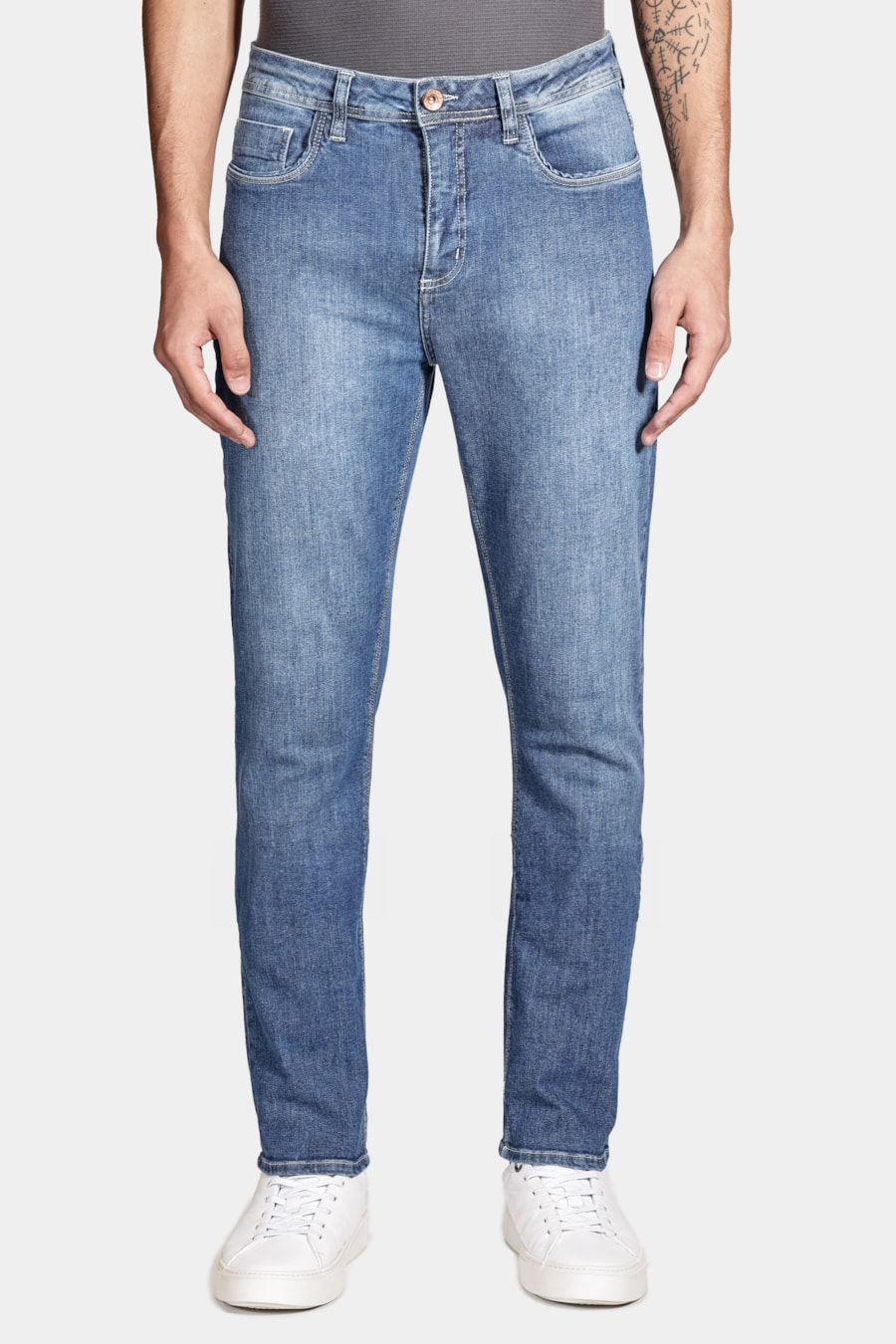 Calça Jeans Regular Média Azul — foto 1 de 5