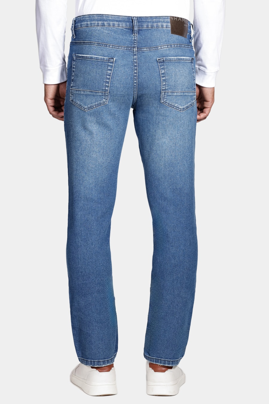 Calça Jeans Regular Média Vintage Azul Médio — foto 5 de 5
