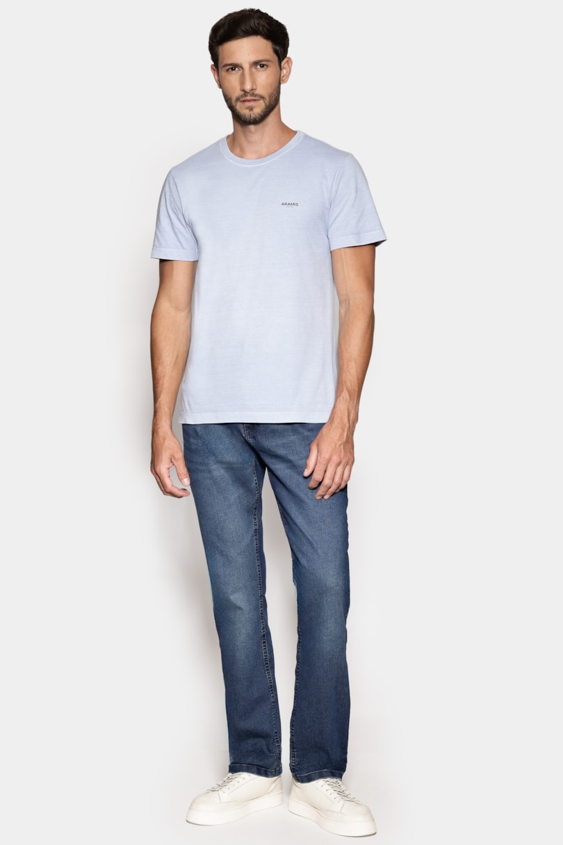 Calça Jeans Regular Power Blue Azul Medio