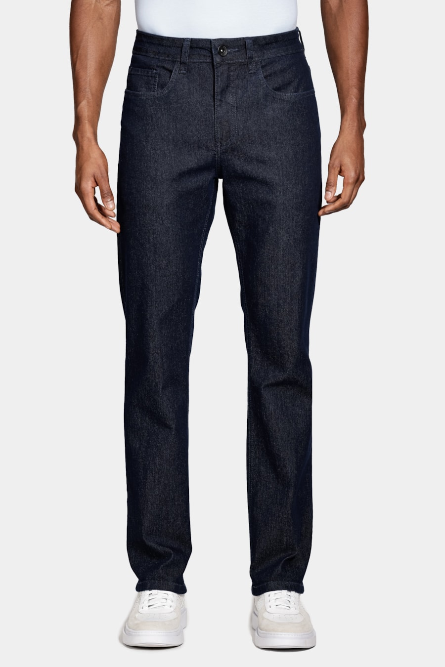 Calça Jeans Regular Raw Intense Azul Escuro — foto 1 de 6