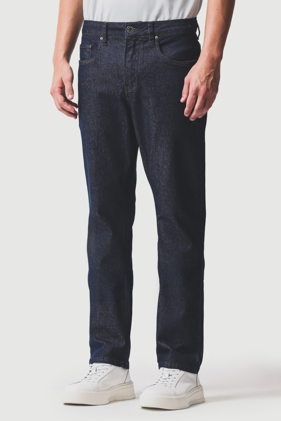 Calça Jeans Regular Repreve Azul Escuro — foto 1 de 5