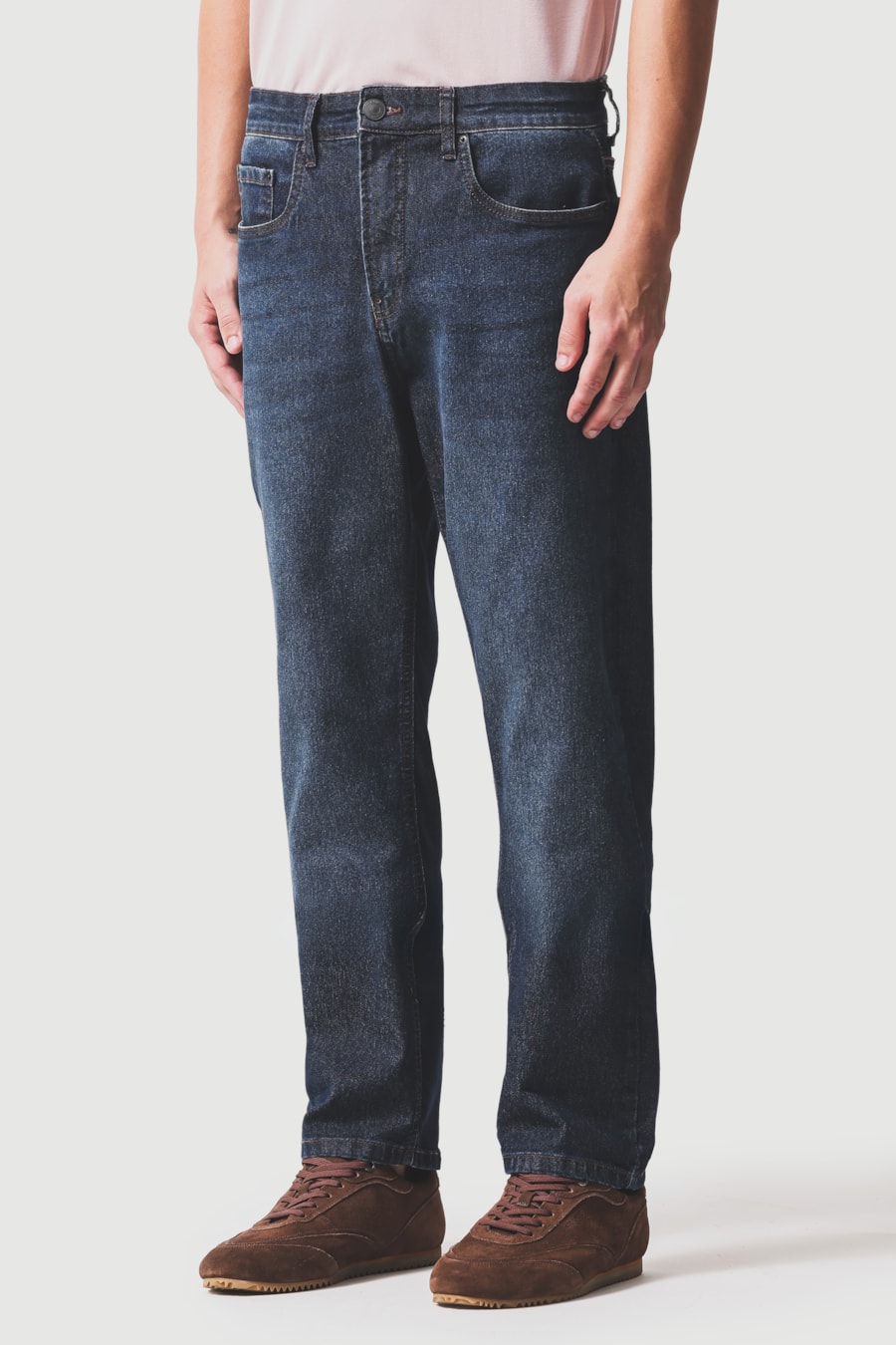 Calça Jeans Regular St Escuro Azul Escuro — foto 1 de 6