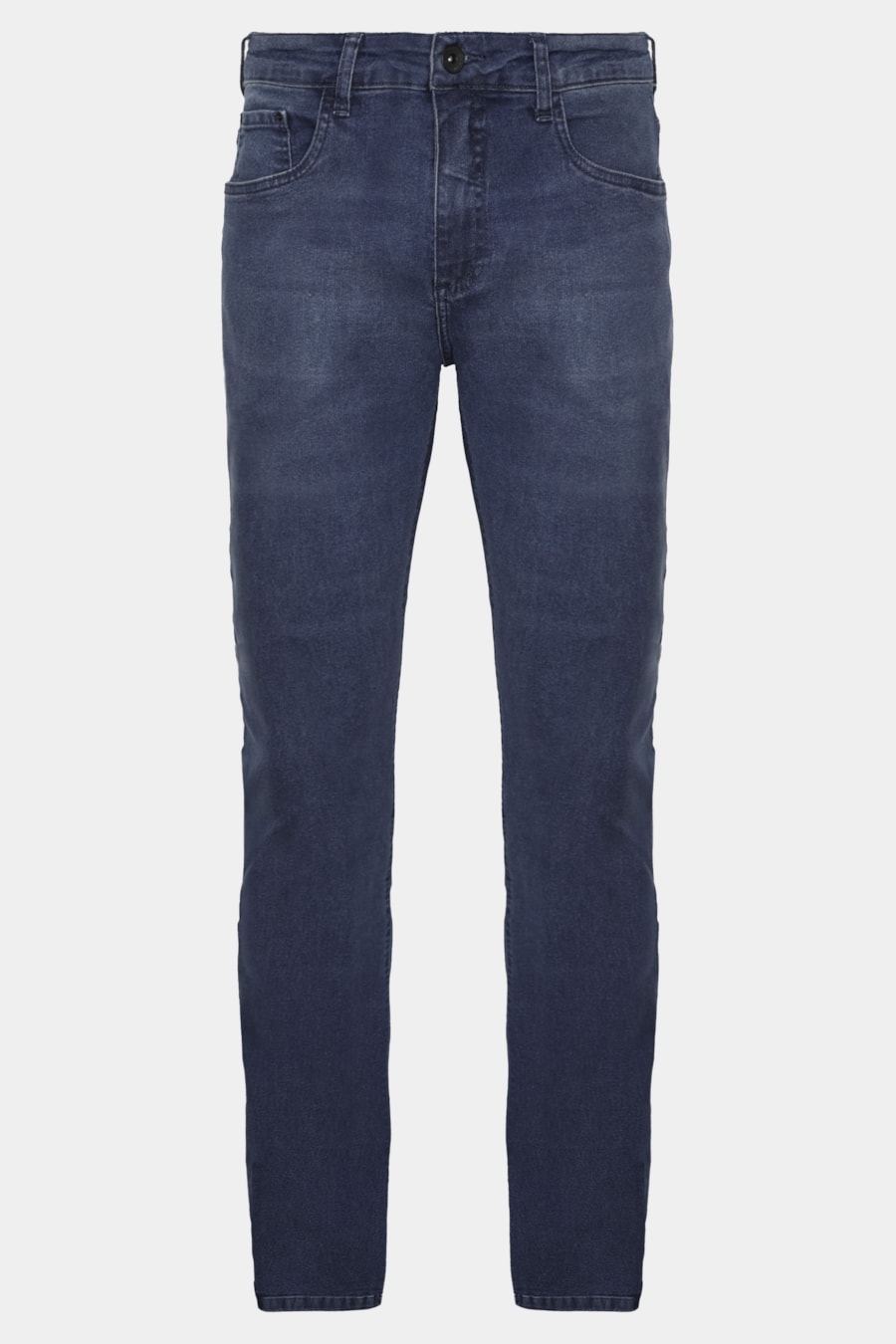 Calça Jeans Regular Stonada Azul Escuro — foto 6 de 6