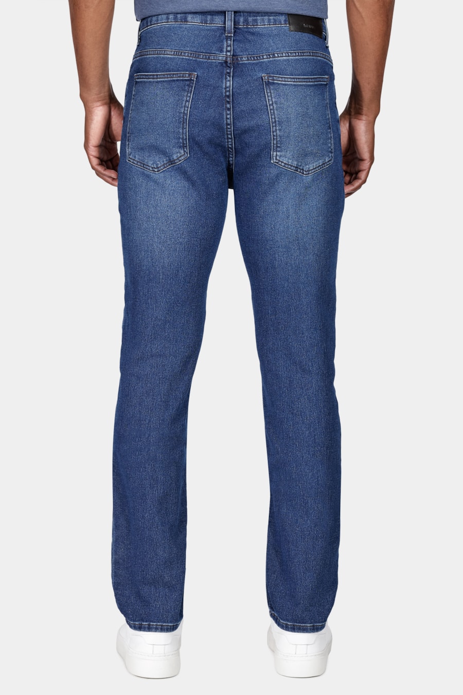 Calça Jeans Regular Used Azul Escuro — foto 5 de 5