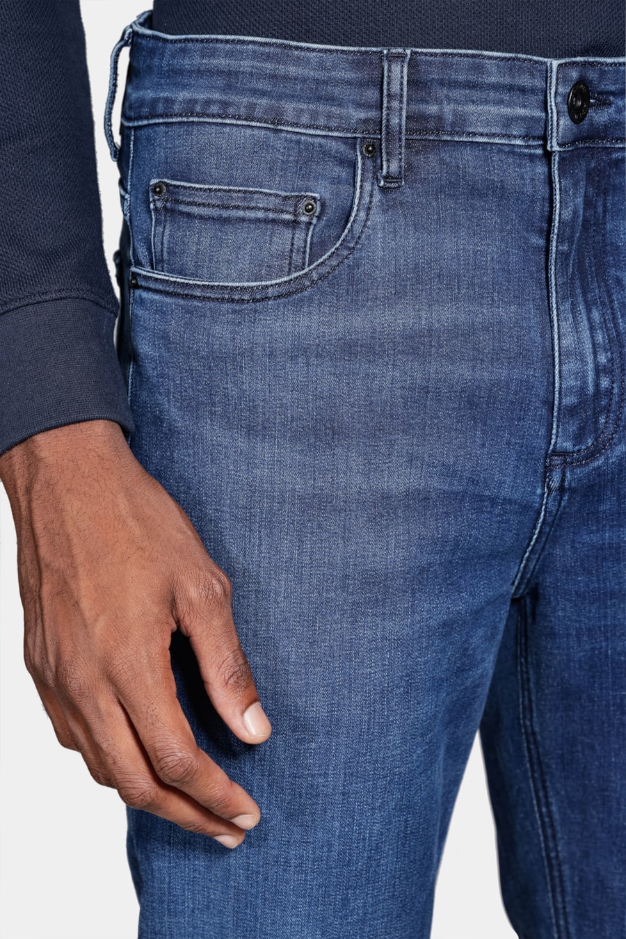 Calça Jeans Regular X-Treme Escura Azul Escuro — foto 3 de 6