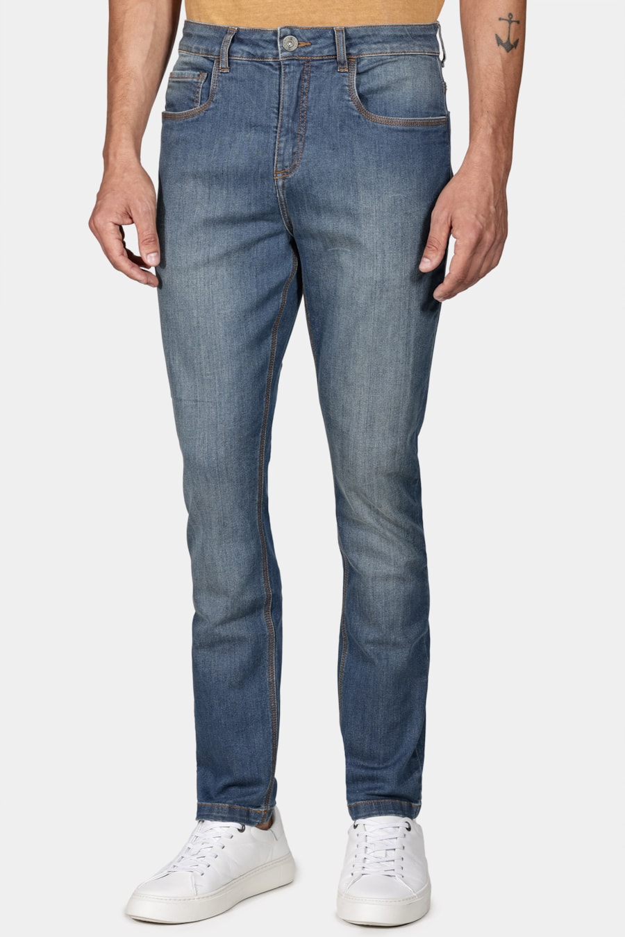 Calça Jeans Skinny Azul Médio — foto 1 de 5