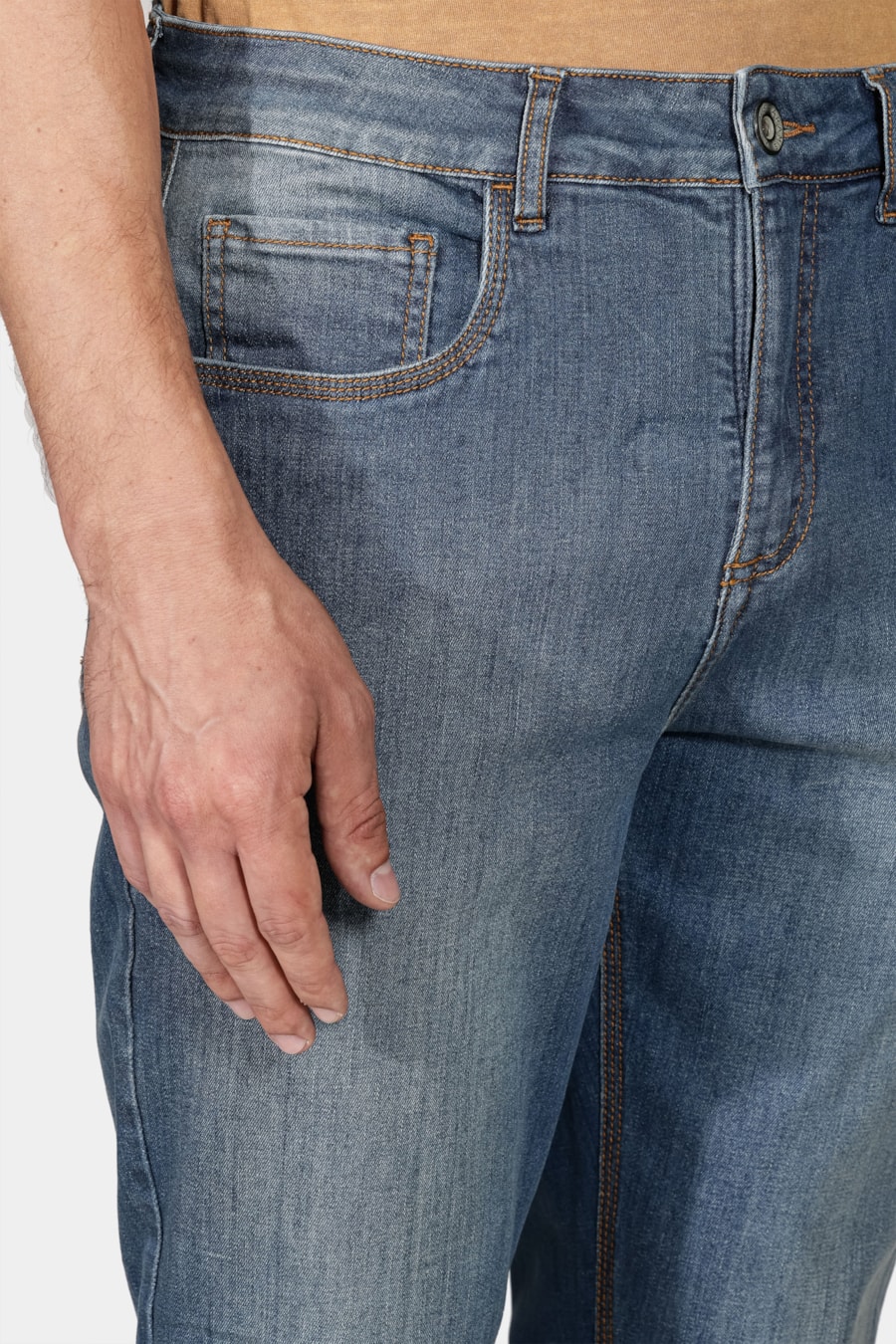 Calça Jeans Skinny Azul Médio — foto 3 de 5