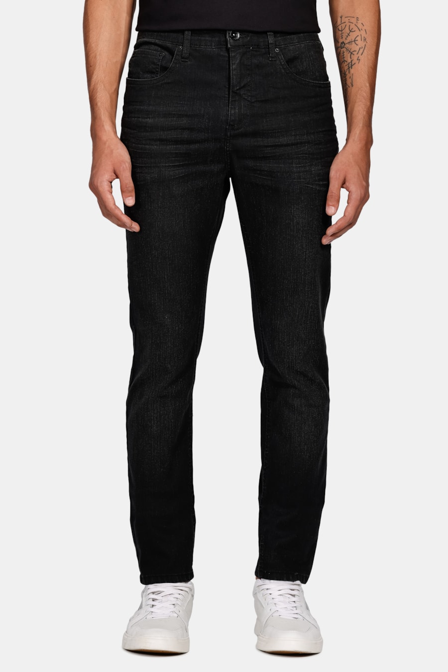 Calça Jeans Skinny Black Bl Jateada Preto — foto 1 de 5