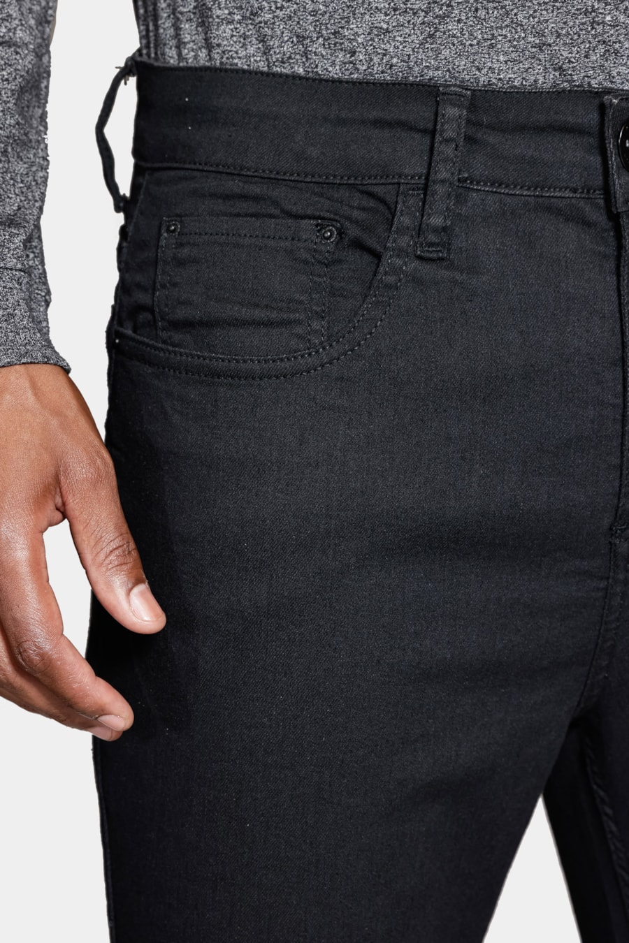 Calça Jeans Skinny Black Black Preto — foto 3 de 6