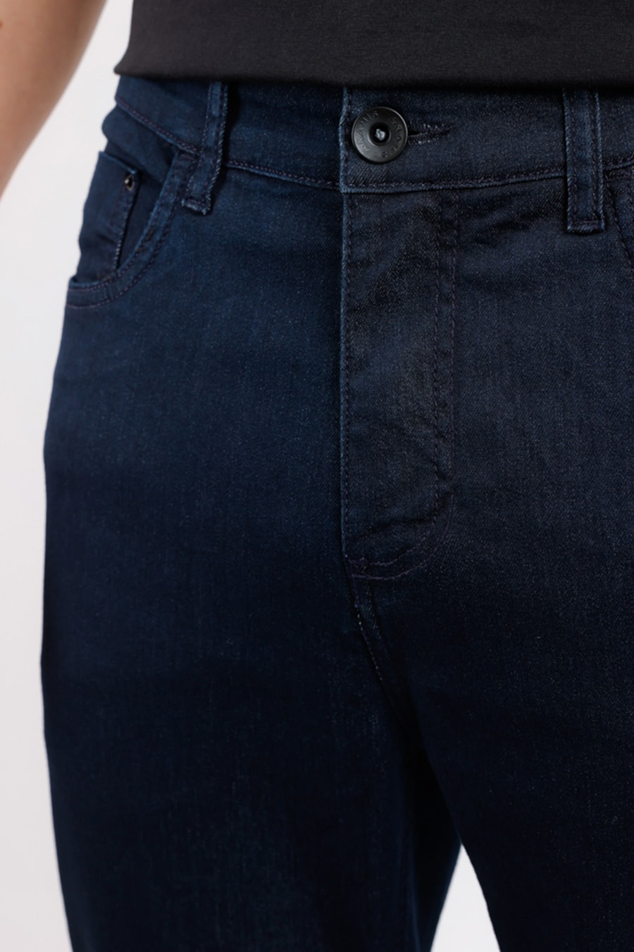 Calça Jeans Skinny Blue Black Azul Escuro — foto 1 de 3