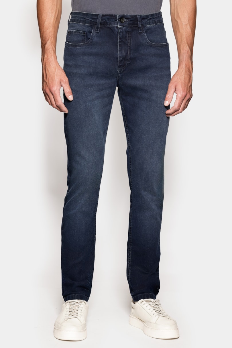 Calça Jeans Skinny Blue Black Azul Escuro