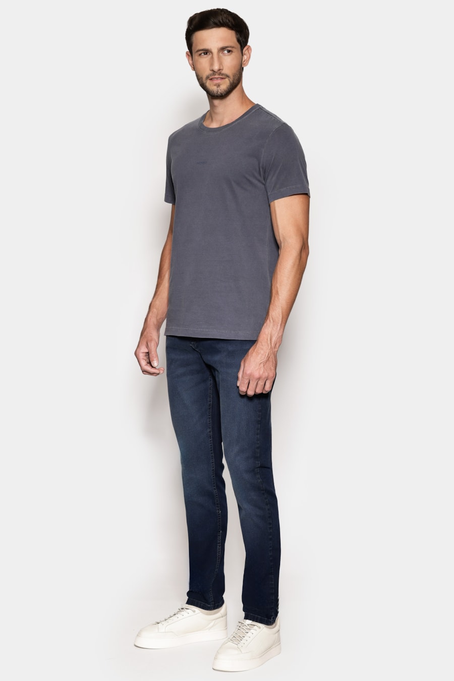 Calça Jeans Skinny Blue Black Azul Escuro — foto 2 de 6