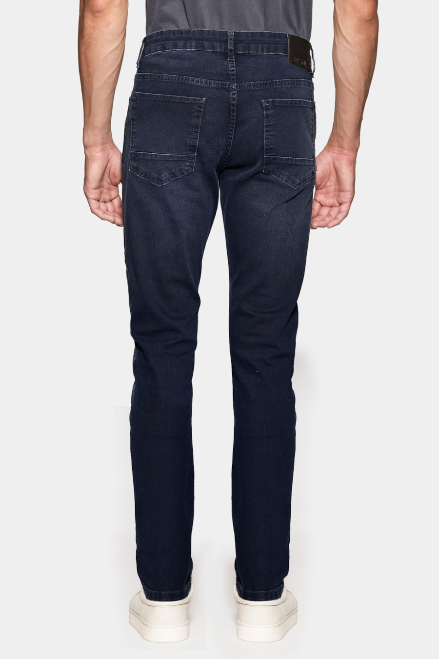 Calça Jeans Skinny Blue Black Azul Escuro — foto 5 de 6