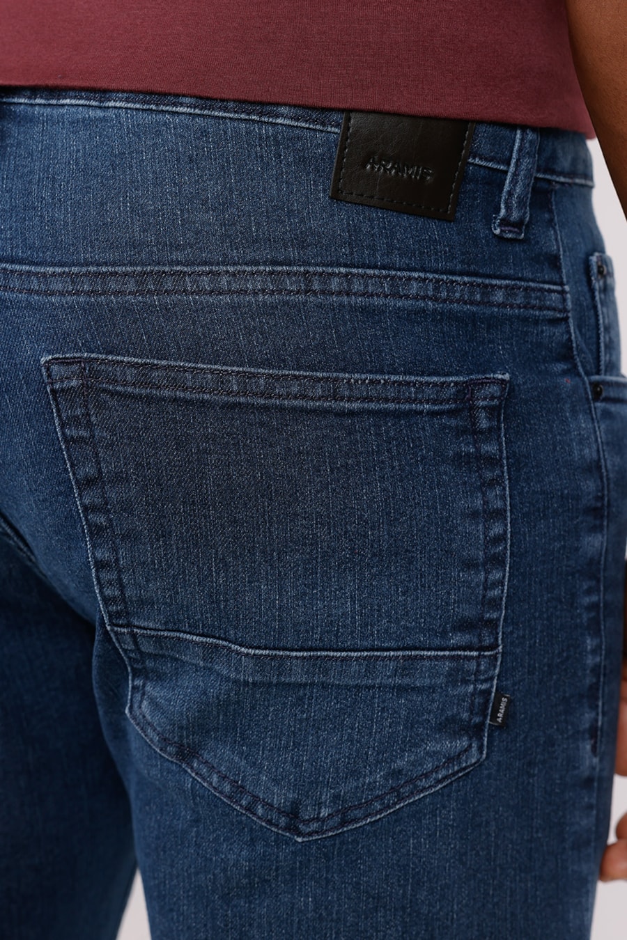 Calça Jeans Skinny Blue Estonada Azul Escuro — foto 2 de 3