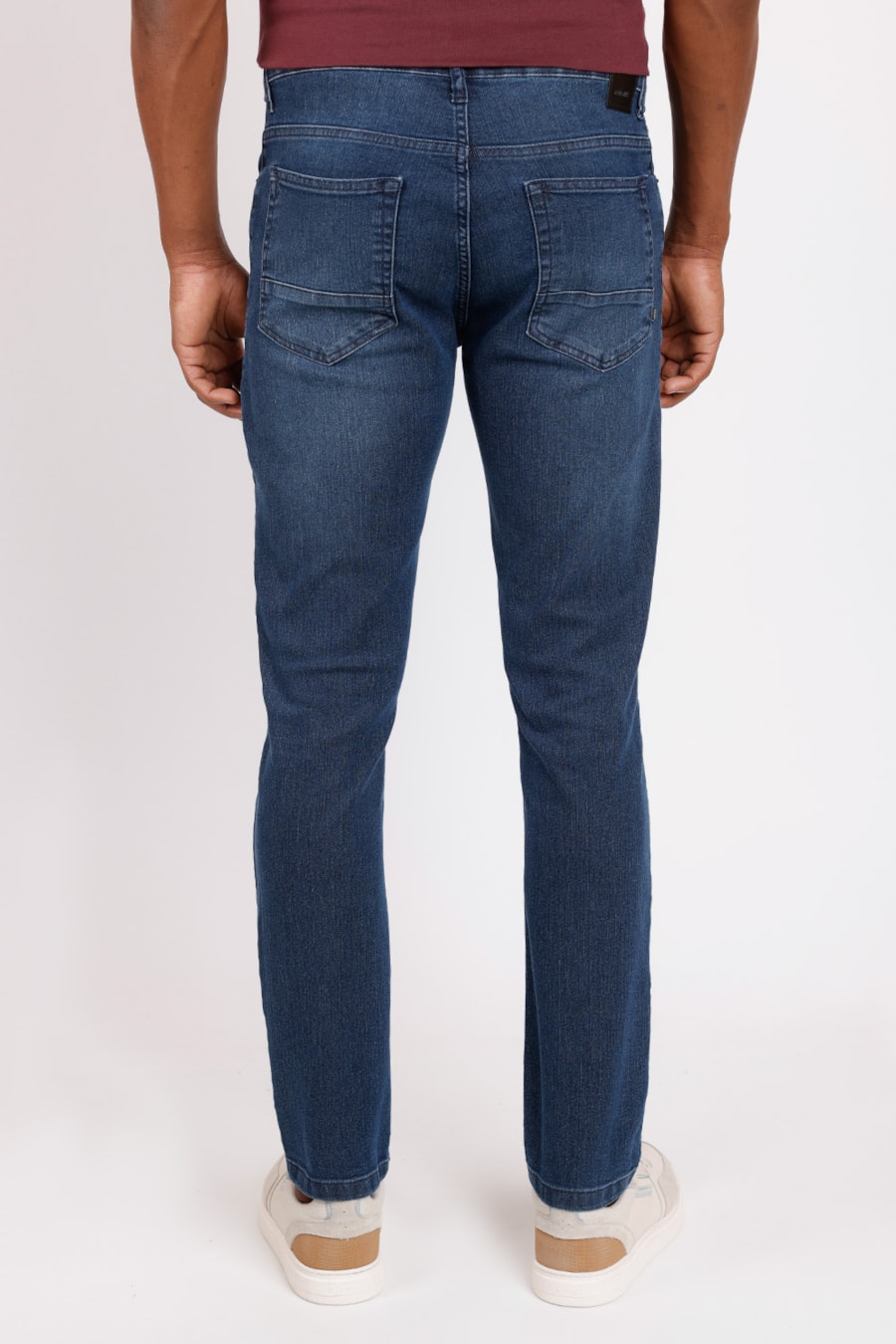 Calça Jeans Skinny Blue Estonada Azul Escuro — foto 3 de 3