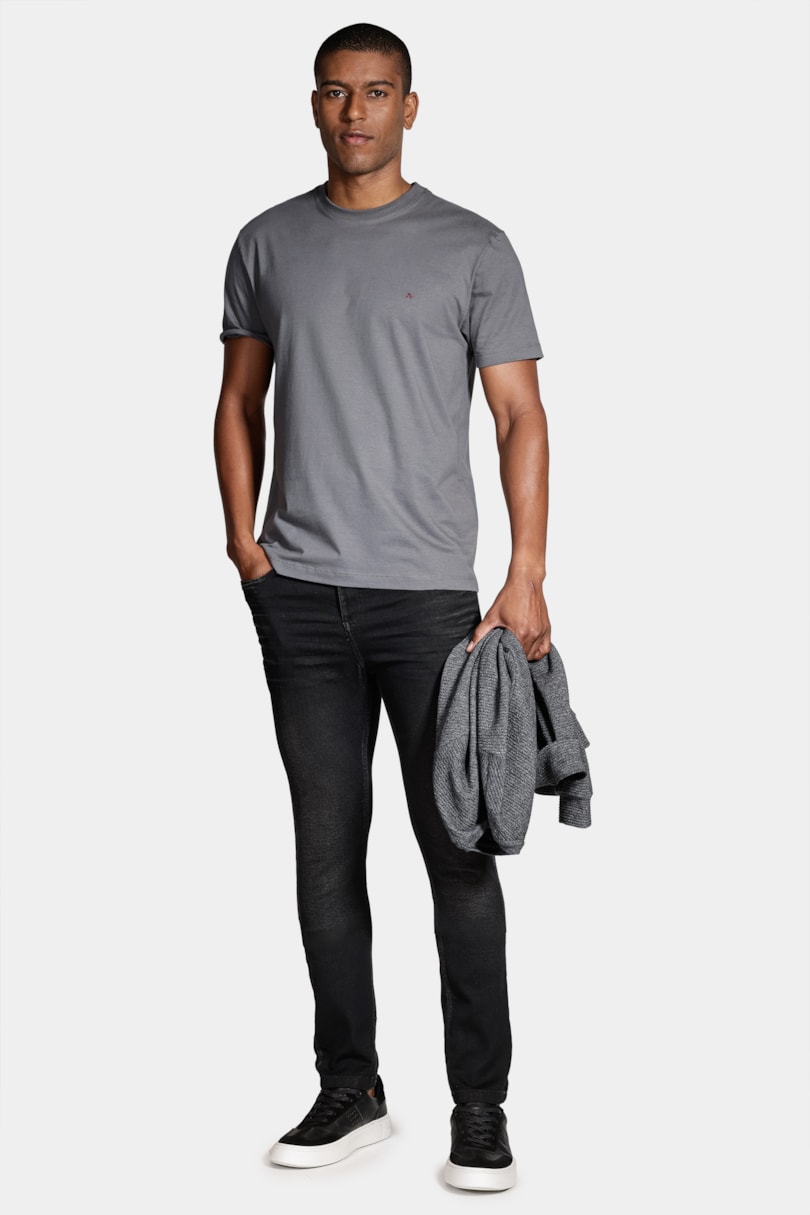 Calça Jeans Skinny Comfort Preto