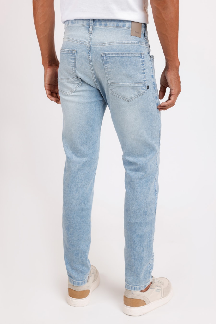 Calça Jeans Skinny Delavê Azul Claro — foto 3 de 3