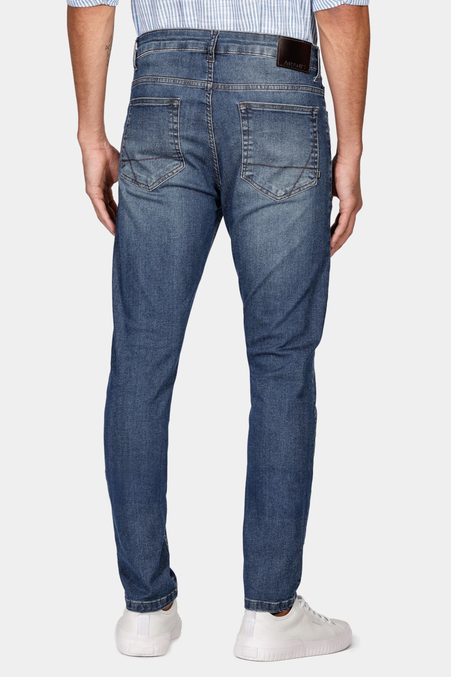 Calça Jeans Skinny Destroyer Dirty Azul Médio — foto 5 de 5