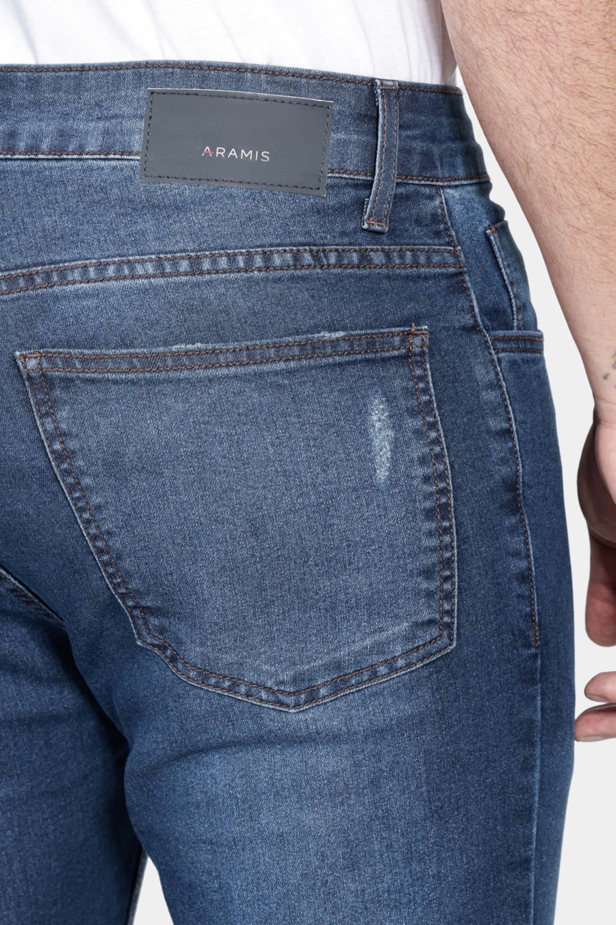 Calça Jeans Skinny Escura Azul — foto 4 de 5