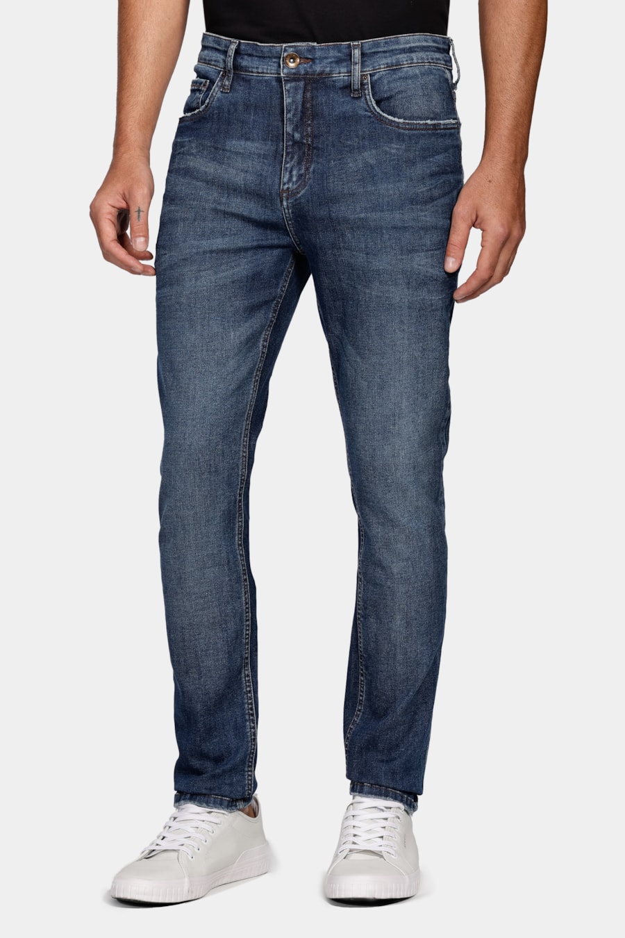 Calça Jeans Skinny Flex And Dry Resin Azul Escuro — foto 1 de 5