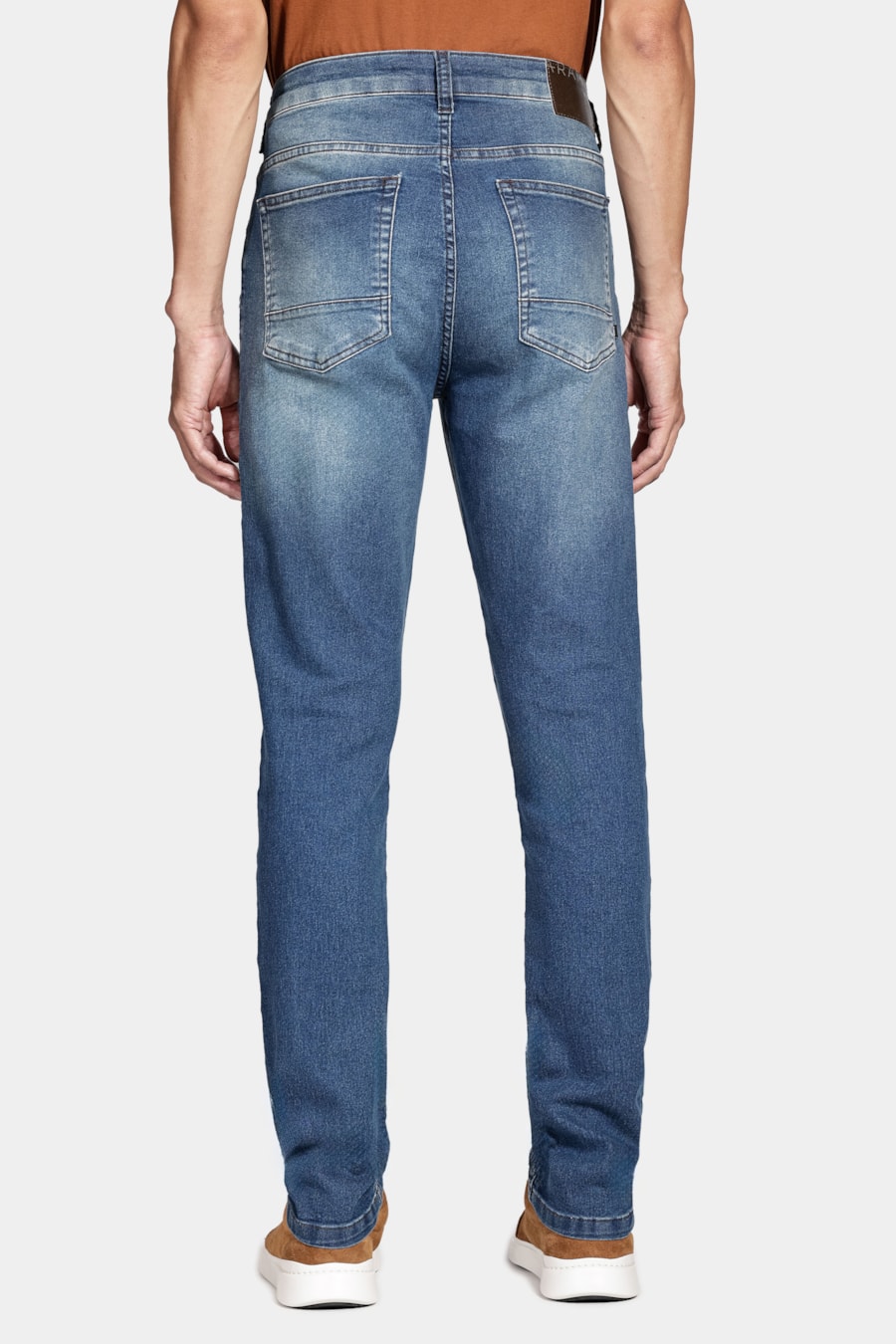 Calça Jeans Skinny Intense Blue Stonada Azul Escuro — foto 5 de 5