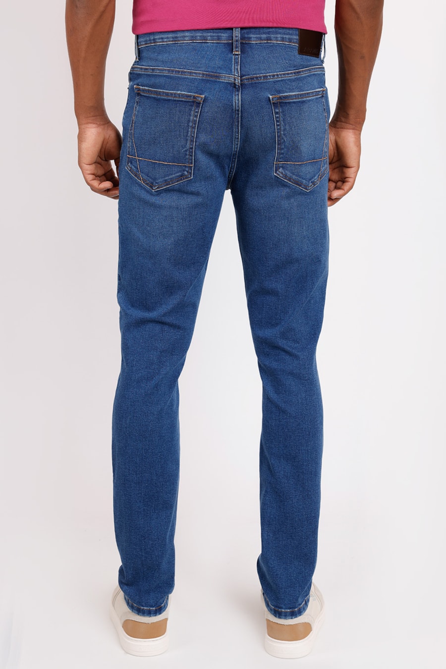 Calça Jeans Skinny Media X-Treme Azul Médio — foto 3 de 3