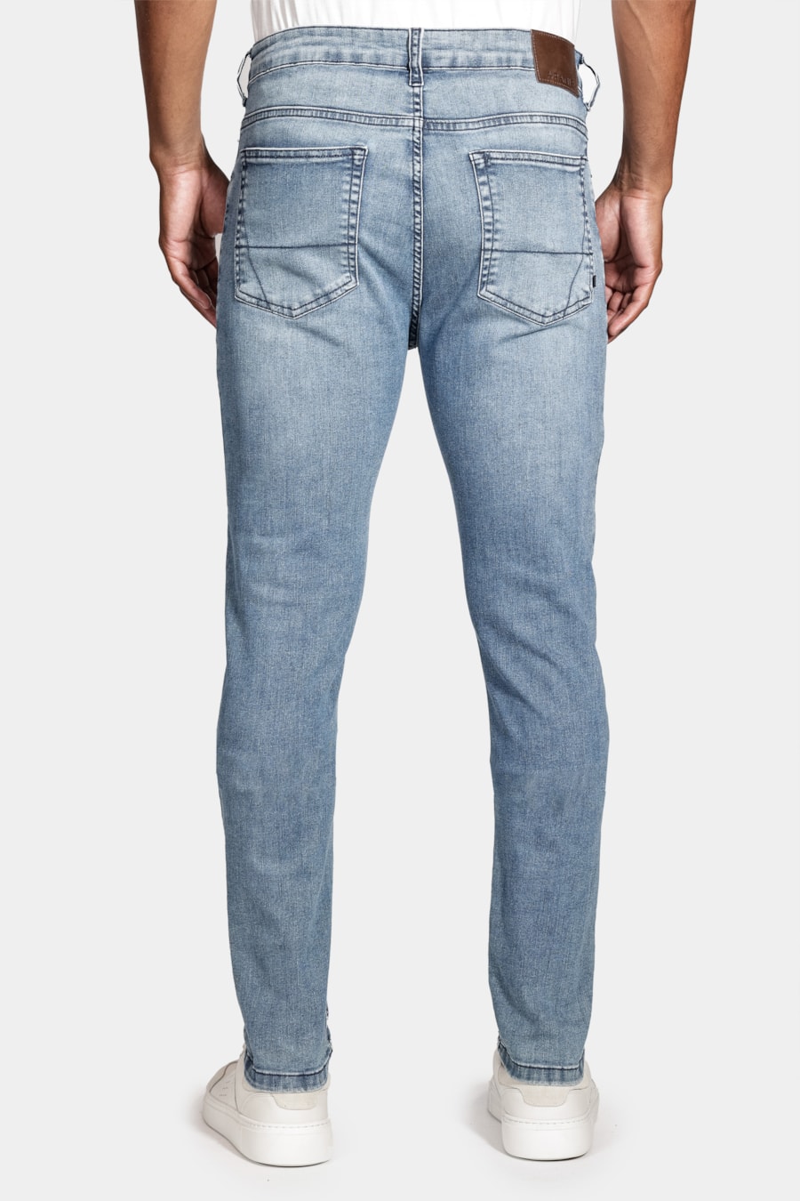 Calça Jeans Skinny Power Destroyer Dirty Azul Médio — foto 5 de 6