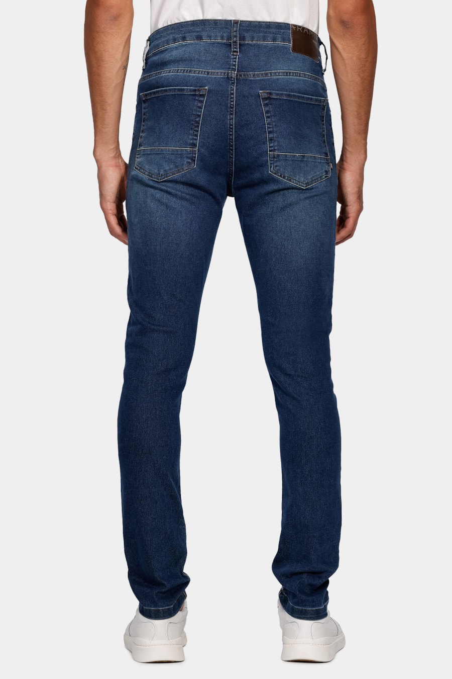 Calça Jeans Skinny Stonado Médio Azul Médio — foto 5 de 5