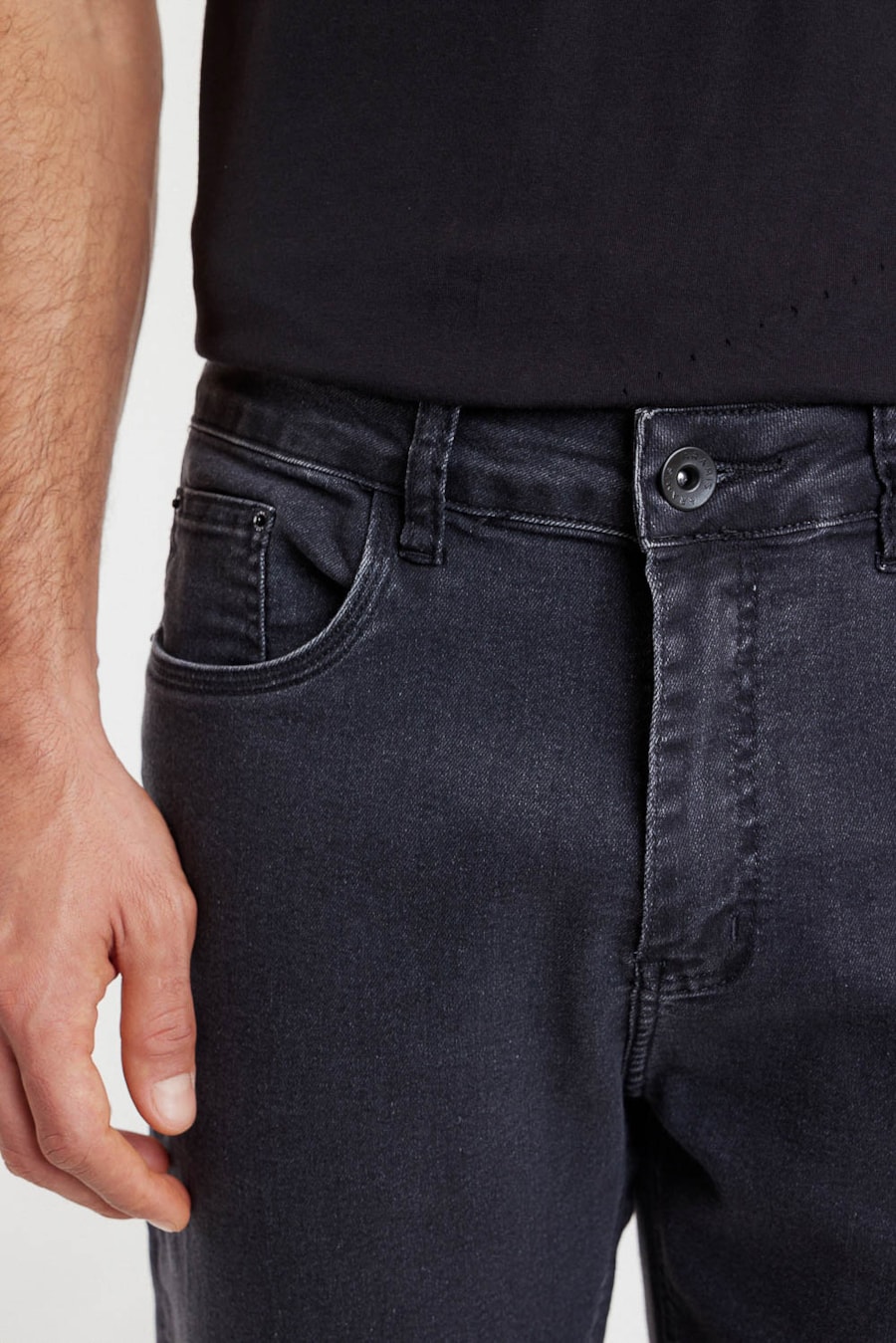 Calça Jeans Skinny Stone Black Preto — foto 1 de 3