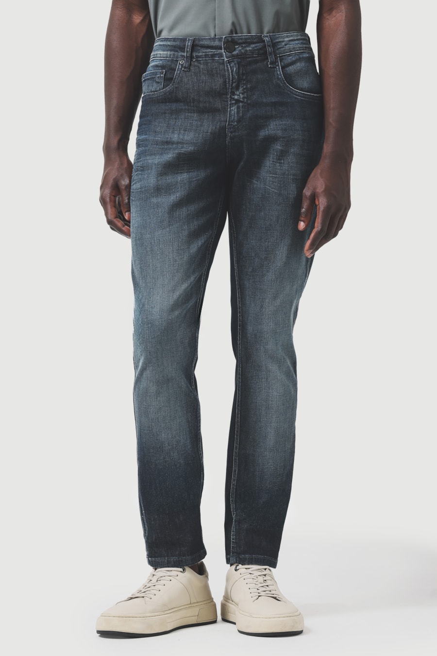 Calça Jeans Skinny Triple Dry Azul Escuro — foto 1 de 6