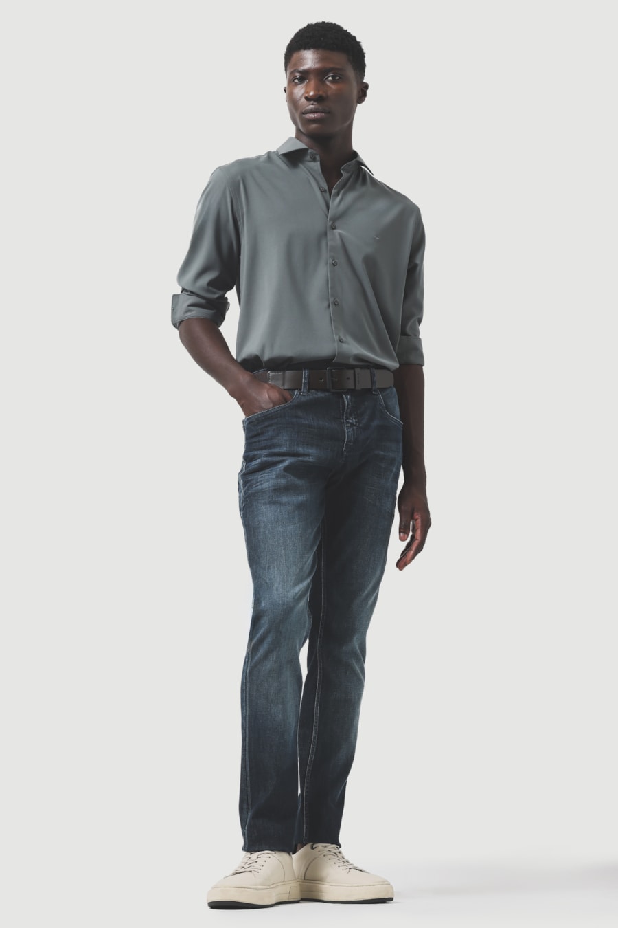 Calça Jeans Skinny Triple Dry Azul Escuro — foto 2 de 6