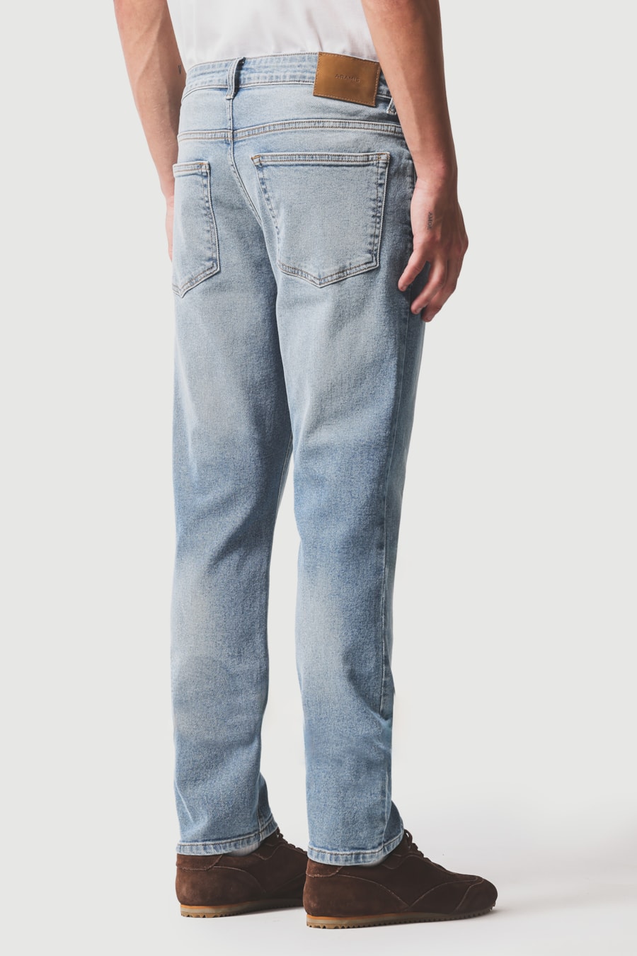 Calça Jeans Skinny Used Claro Azul Claro — foto 5 de 6