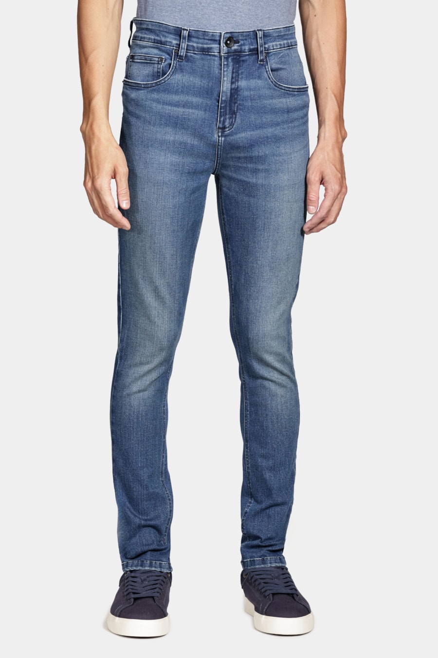 Calça Jeans Skinny X-Treme Dirty Azul Escuro — foto 1 de 5